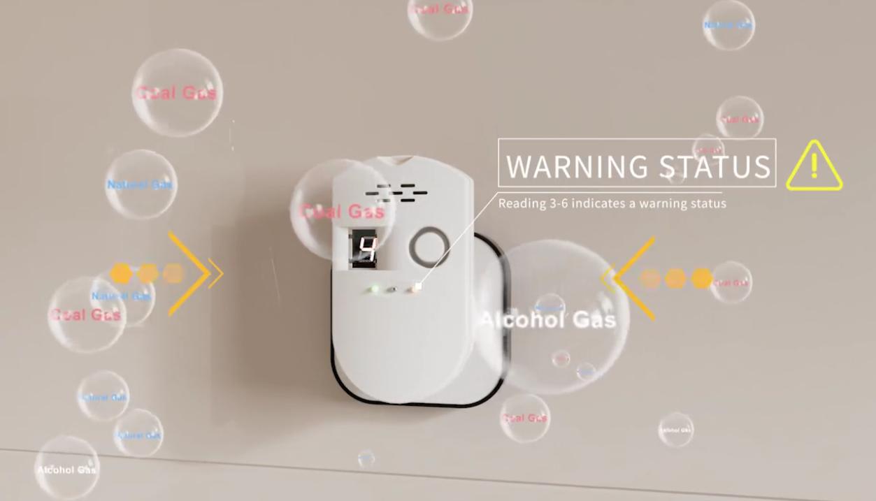 NINGBO PDLUX PD-GSV8 ALLARME A GAS Smart-Sistema avanzato di rilevamento e sicurezza del gas