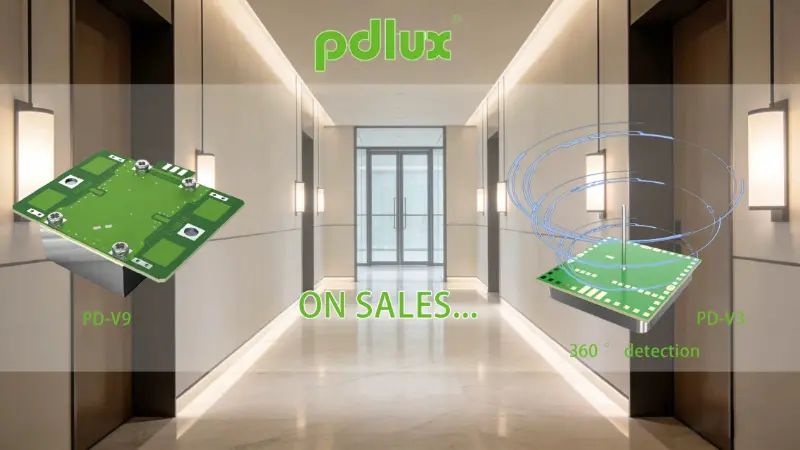 Sensori di movimento a microonde PD-V9 e PD-V3